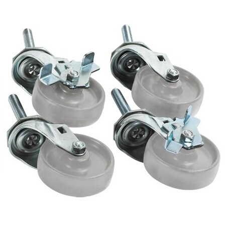 Bsc Preferred Caster Set 4 for Roll Storage System, 4PK WS1005